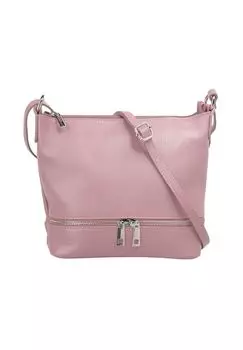 Сумка через плечо, натуральная кожа, производство Италия Cluty, цвет Violett