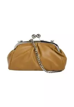 Сумка через плечо, натуральная кожа, производство Италия Samantha Look, желтый