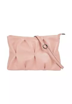 Сумка через плечо, натуральная кожа, производство Италия Cluty, розовый
