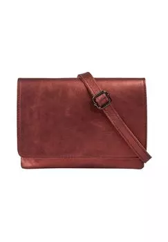 Сумка через плечо, натуральная кожа, производство Италия Cluty, красный