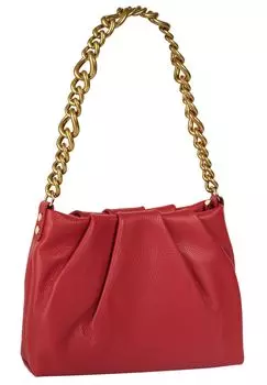 Сумка через плечо, натуральная кожа, производство Италия Samantha Look, красный