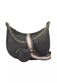 Сумка через плечо, натуральная кожа, производство Италия Cluty, серый