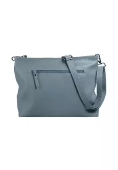 Сумка через плечо, натуральная кожа, производство Италия Samantha Look, светло-синий