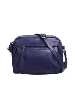 Сумка через плечо, натуральная кожа Samantha Look, синий