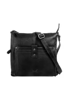 Сумка через плечо, натуральная кожа SANSIBAR, черный