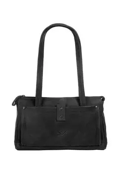 Сумка через плечо, натуральная кожа SANSIBAR, черный