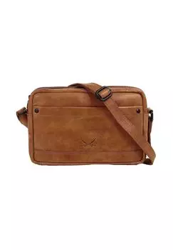 Сумка через плечо, натуральная кожа SANSIBAR, цвет Cognac