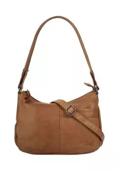 Сумка через плечо, натуральная кожа SANSIBAR, цвет Cognac