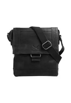 Сумка через плечо, натуральная кожа SANSIBAR, черный