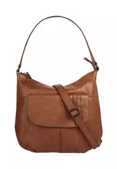 Сумка через плечо, натуральная кожа SPIKES & SPARROW, цвет Cognac