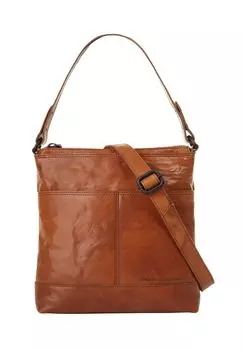 Сумка через плечо, натуральная кожа SPIKES & SPARROW, цвет Cognac