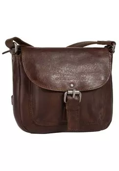 Сумка через плечо, натуральная кожа SPIKES & SPARROW, цвет Cognac