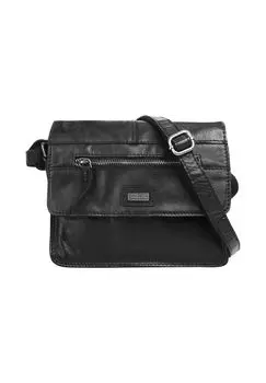 Сумка через плечо, натуральная кожа SPIKES & SPARROW, черный