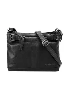 Сумка через плечо, натуральная кожа SPIKES & SPARROW, черный