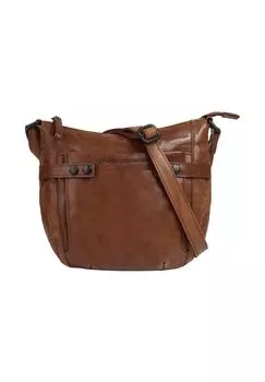 Сумка через плечо, натуральная кожа SPIKES & SPARROW, цвет Cognac