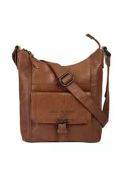 Сумка через плечо, натуральная кожа SPIKES & SPARROW, цвет Cognac