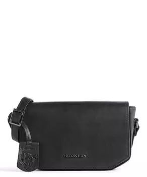 Сумка через плечо Nocturnal Nova из мелкозернистой кожи Burkely, черный