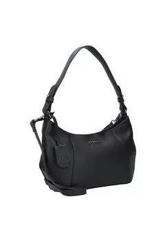 Сумка через плечо Nocturnal Nova кожаная 32 см BURKELY, цвет Basalt Black