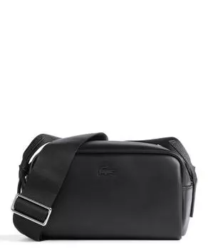 Сумка через плечо Noend из мелкозернистой яловой кожи. Lacoste, черный