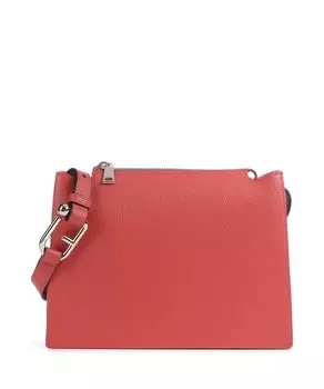 Сумка через плечо nuvola s из зерненой кожи le Furla, красный