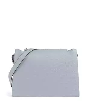 Сумка через плечо Nuvola s из зернистой кожи Furla, голубой