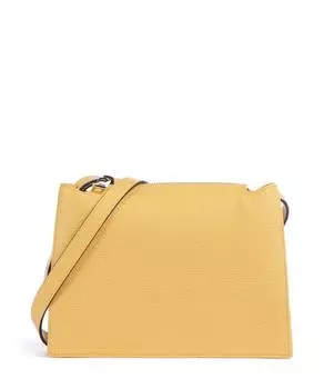 Сумка через плечо Nuvola s из зернистой кожи Furla, желтый