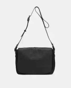 Сумка через плечо Oceans Diary из черной кожи Abbacino, чёрный