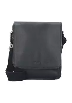 Сумка через плечо, однотонная, кожаная, мужская PICARD, черный