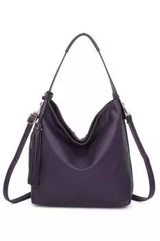 Сумка через плечо Okii Tassol из искусственной кожи Fontanella Fashion, фиолетовый