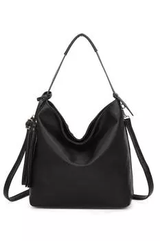 Сумка через плечо Okii Tassol из искусственной кожи Fontanella Fashion, черный