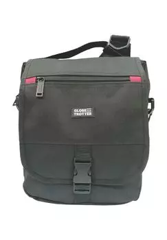 Сумка через плечо, отделение на молнии, внешние отделения, мужская Globetrotter, черный