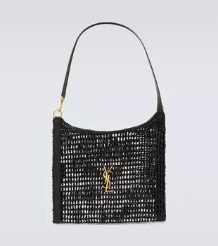 Сумка через плечо Oxalis с сеткой Saint Laurent, Nero/Nero
