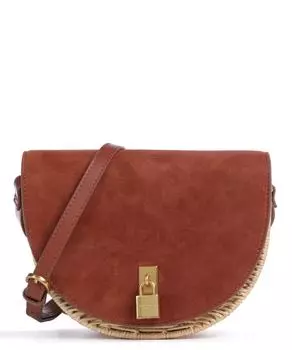 Сумка через плечо Oxford из ротанга, бумага, матовая воловья кожа. Ted Baker, коричневый