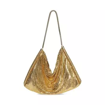 Сумка через плечо Paco Rabanne Pixel Tube Shoulder Bag, золотой