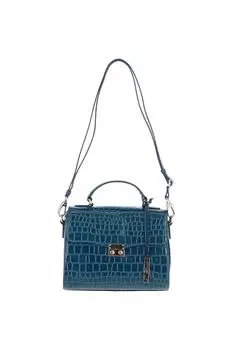 Сумка через плечо 'Paradiso' из натуральной кожи с принтом под крокодила Ashwood Leather, синий