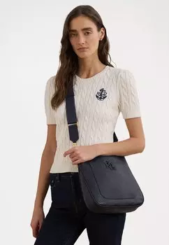 Сумка через плечо PEBBLED LEATHER LARGE CAMERYN CROSSBODY Lauren Ralph Lauren, темно-синий