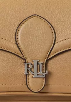 Сумка через плечо PEBBLED SMALL BRADLEY CONVERTIBLE BAG Ralph Lauren, коричневый
