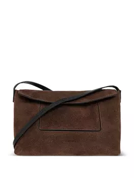 Сумка через плечо Penelope из замши с клапаном Wandler, коричневый