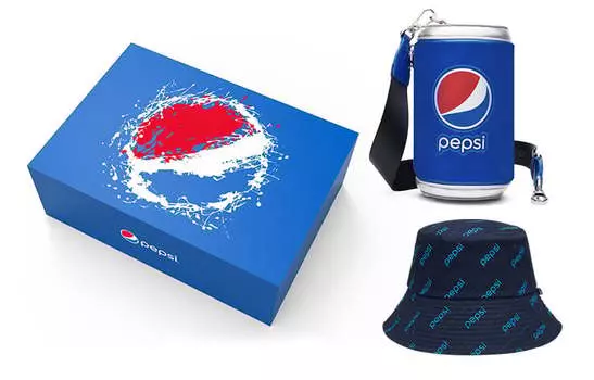 Сумка через плечо Pepsi унисекс, Пепси Блю + подарочная коробка