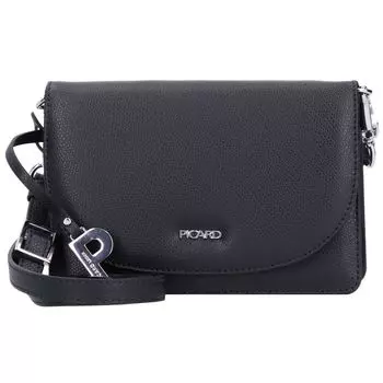 Сумка через плечо PICARD Berlin Umhngetasche Leder 18 см, цвет xschwarz