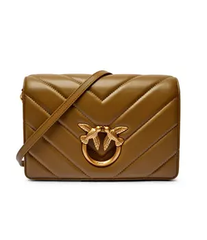 Сумка через плечо Pinko LOVE CLICK CLASSIC SHEEP NAPPA, оливково-зеленый