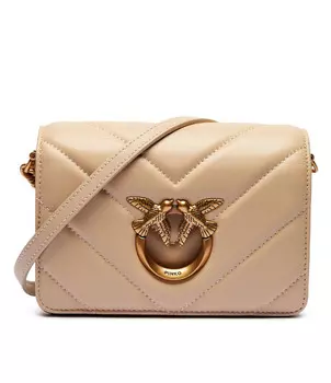 Сумка через плечо Pinko LOVE CLICK MINI, бежевый