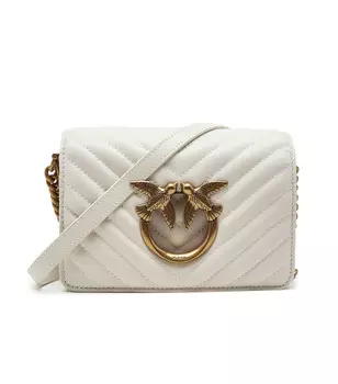 Сумка через плечо Pinko LOVE CLICK MINI SHEEP NAPPA CH, белый