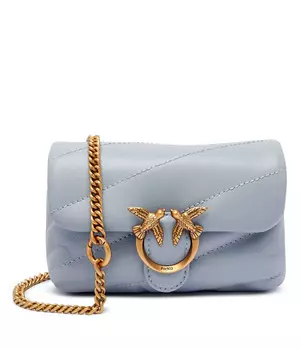 Сумка через плечо Pinko LOVE MICRO PUFF C, небесно-голубой