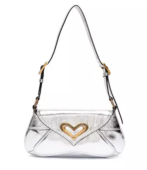 Сумка через плечо Pinko, серебро