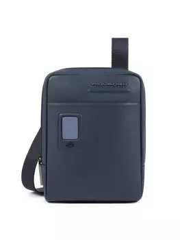 Сумка через плечо Piquadro Leder 17 cm, синий