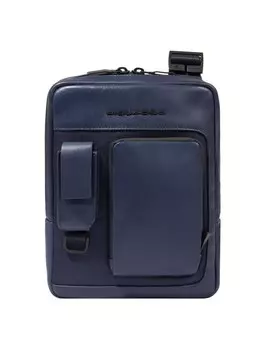 Сумка через плечо Piquadro RFID Schutz Leder 17 cm, синий