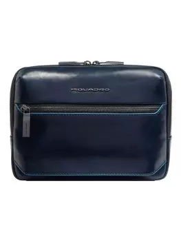 Сумка через плечо Piquadro RFID Schutz Leder 25 cm, синий