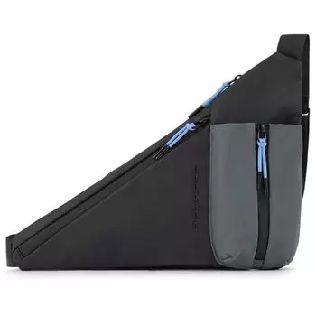 Сумка через плечо Piquadro Spike Umhngetasche 44 см, черный