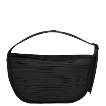 Сумка через плечо Pleats Please Issey Miyake Half Moon Pleats Bag, черный
